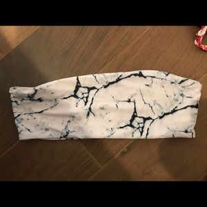 Marble Bikini tube top